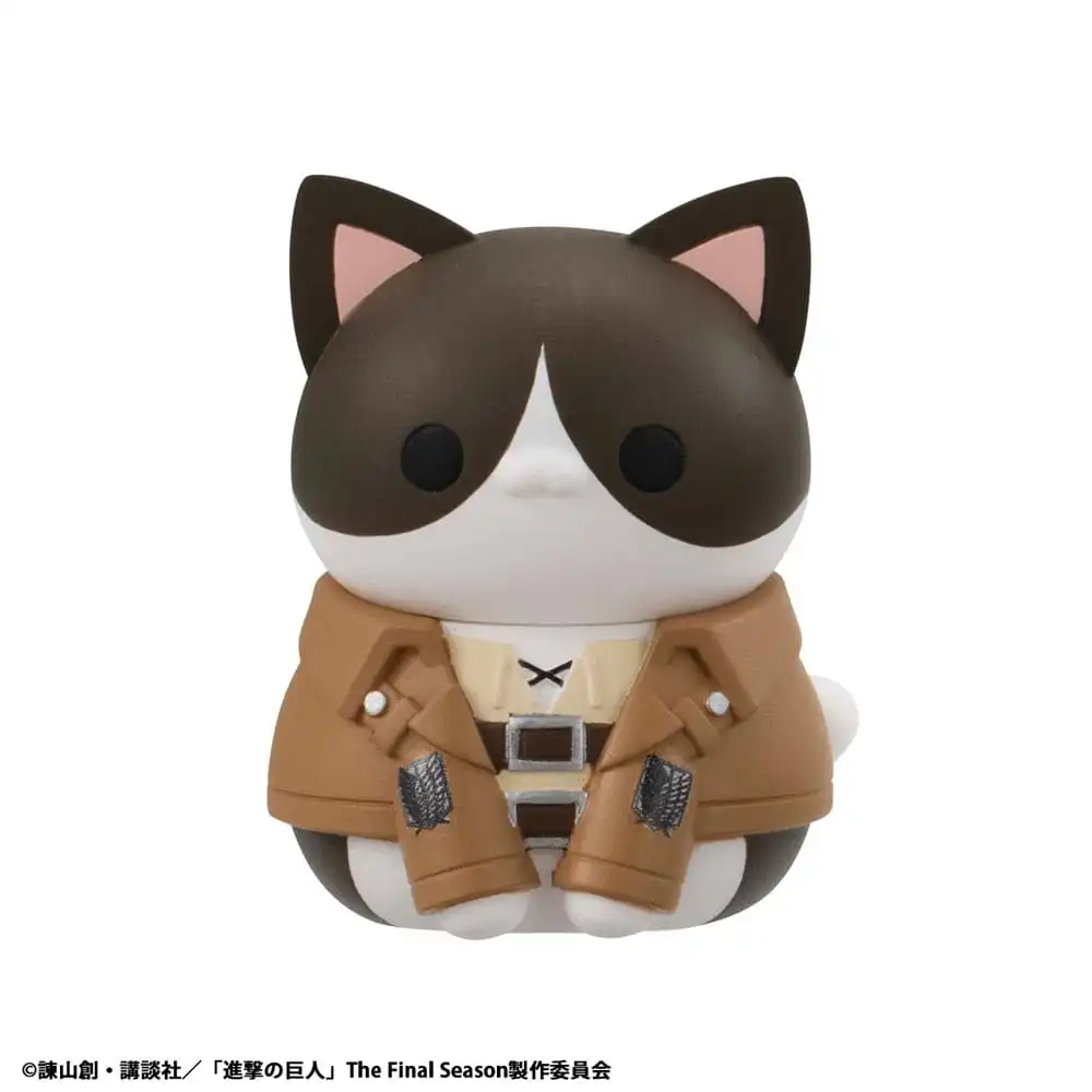 Attack on Titan Mega Cat Project Attack on Tinyan Trading Figures Gathering Scout Regiment danyan! 3 cm - 1 Unidade